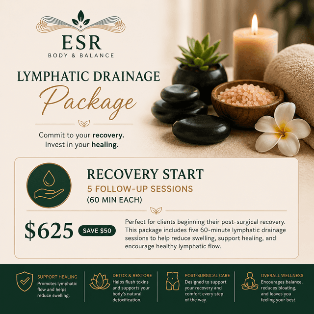 Recovery Start Package at ESR Body & Balance in Smyrna, GA